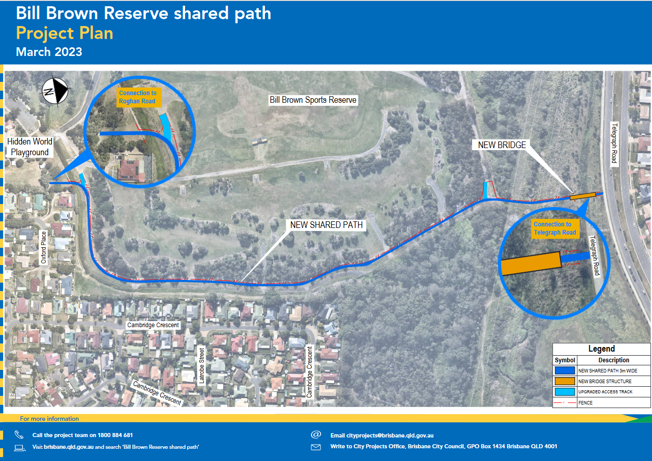 Bill Brown Reserve shared path – Fitzgibbon